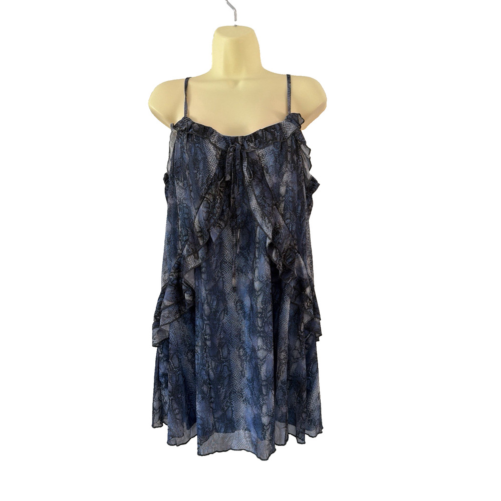 Aralina Animal Print Mini Dress NWT Sleeveless Snakeskin Print Women Size Large
